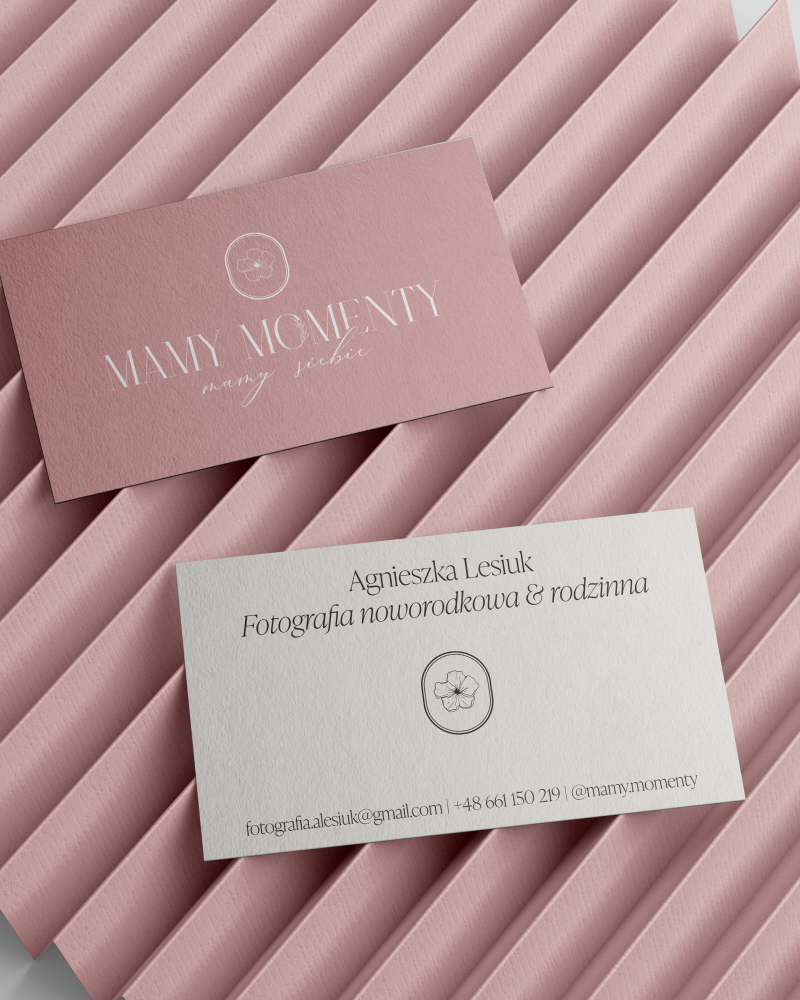 Free Business Card on Textured Paper Mockup